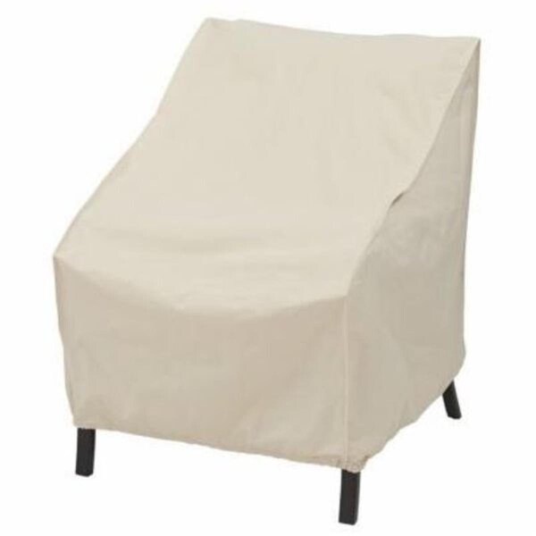 Mr. Bar-B-Q 28 x 33 x 33 in. 600 x 300D PE Elastic Taupe Poly Chair Cover 100822 - main